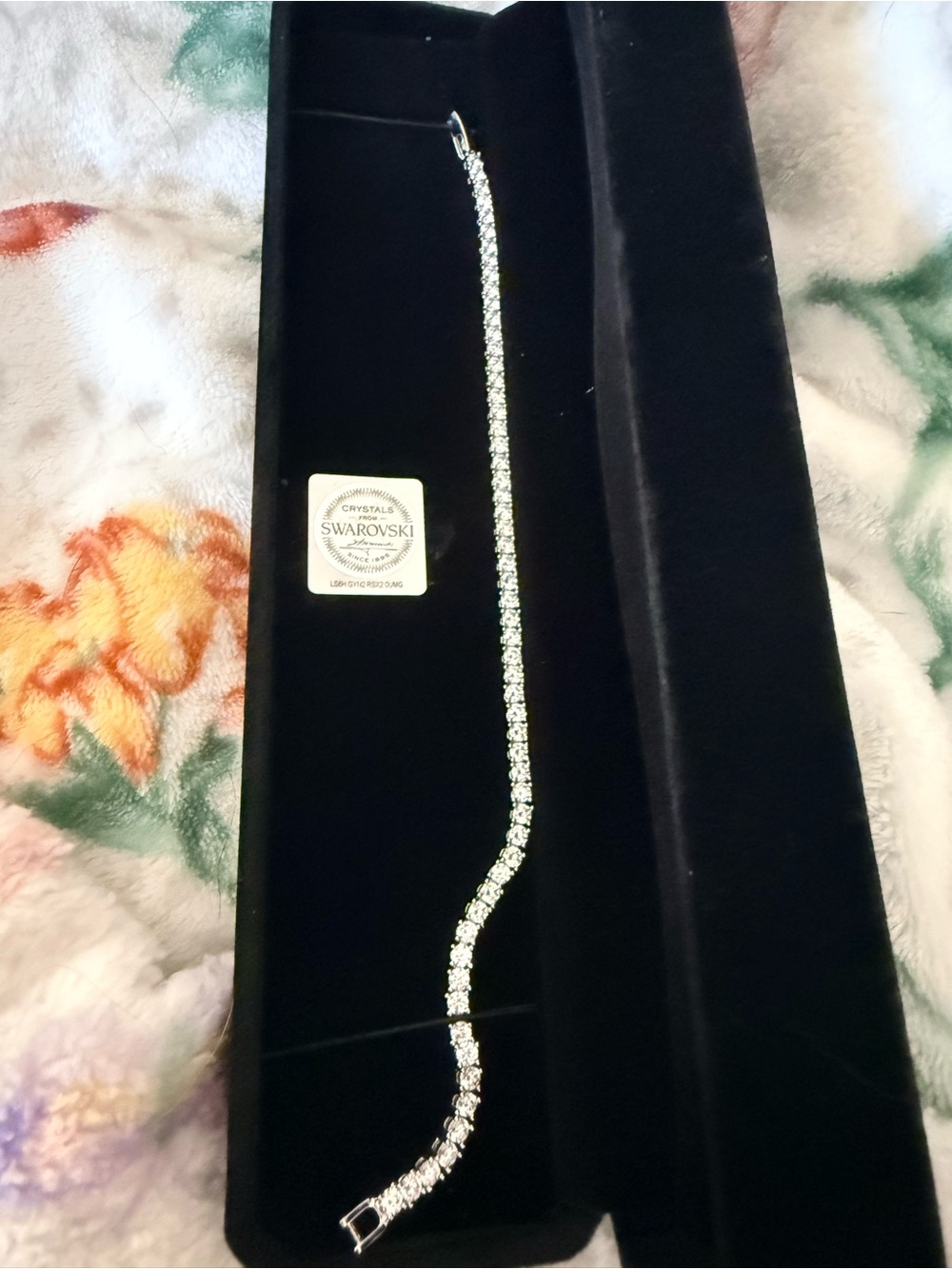 Swarovski Clear Crystal Silver Tennis Bracelet